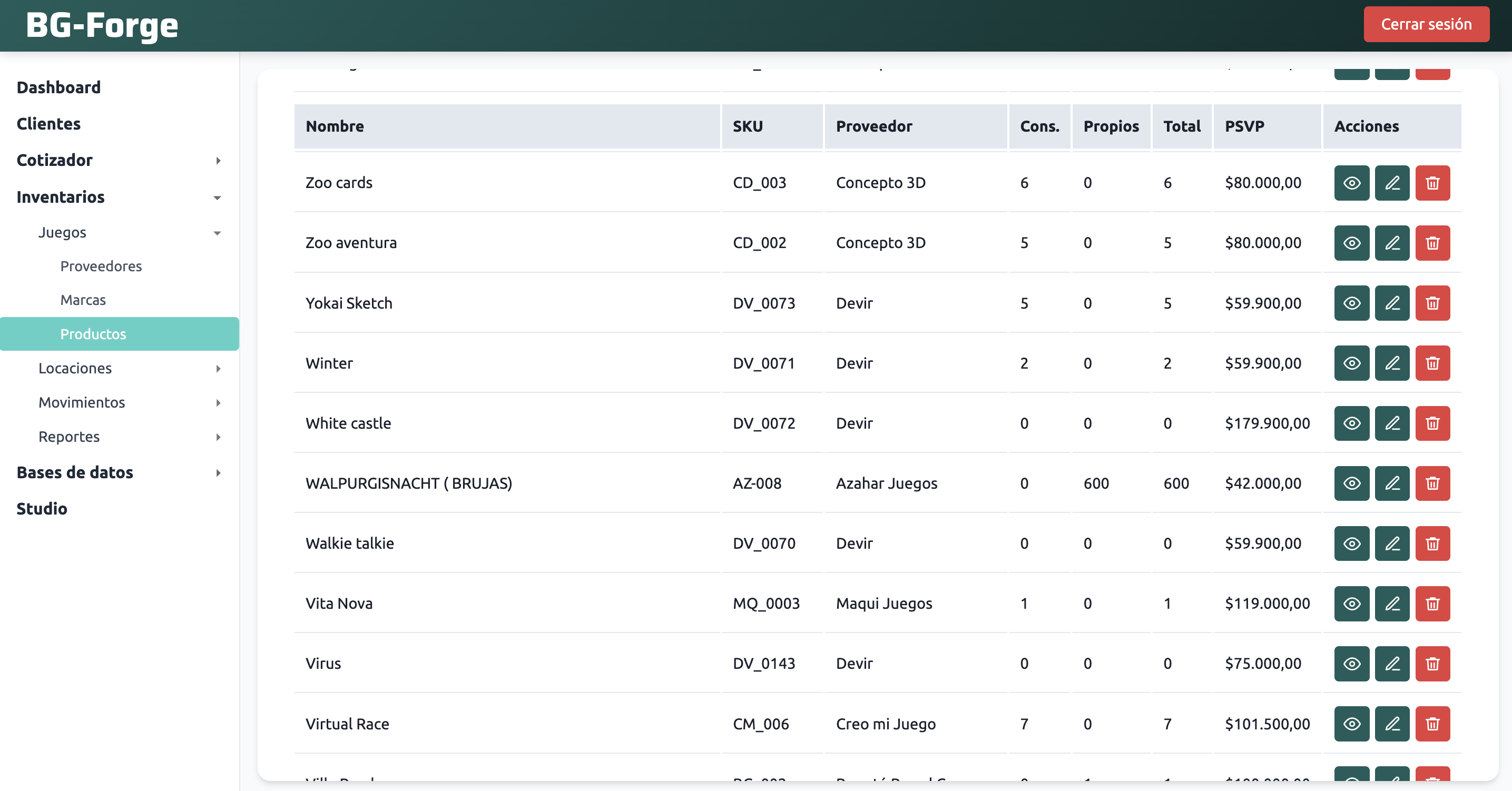 BG-Forge Admin Dashboard